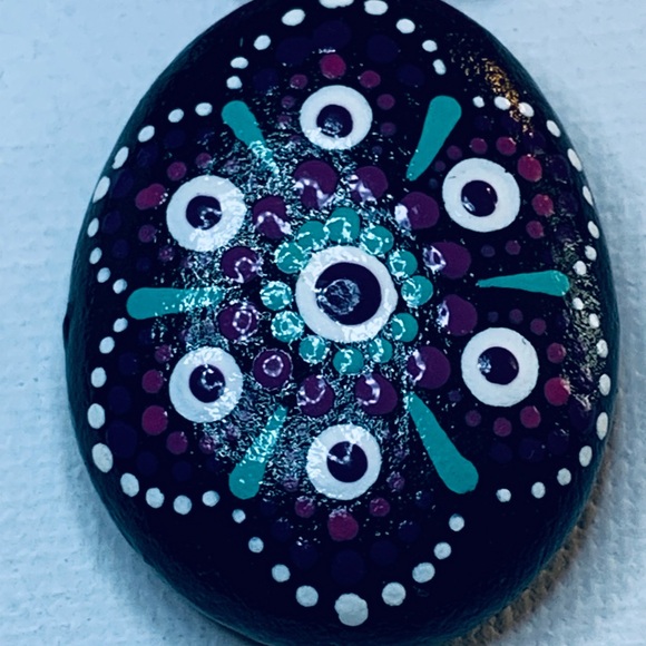 Hand Crafted Mandala Pendant Necklace - Picture 2 of 4